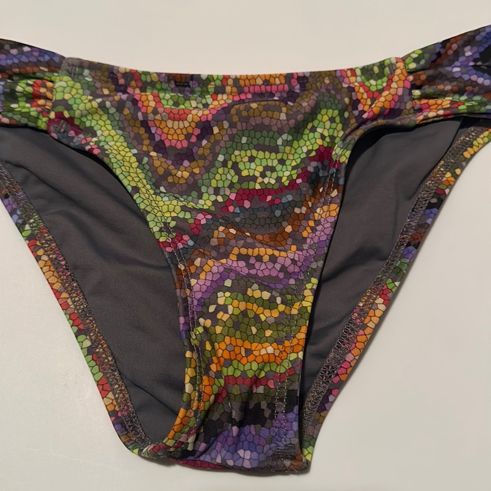 L*Space Bikini Bottom Mosaic Multi Color Print Si… - image 2